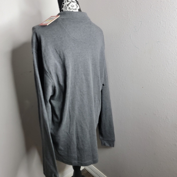 #269 NWT men's Izod long sleeve collard shirt - Picture 4 of 9